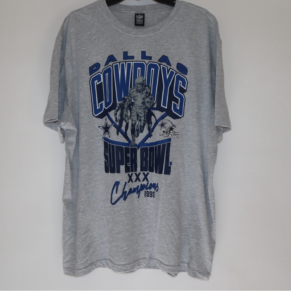 NFL Aeropostale Dallas Cowboys Super Bowl Gray T-Shirt - Picture 3 of 4